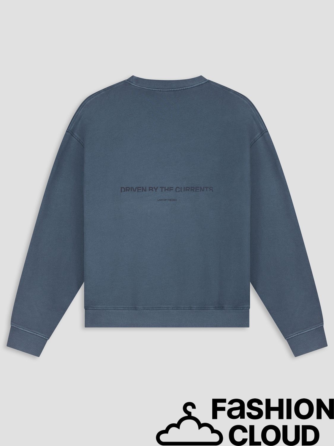 Law Of The Sea TORRIA GARMENT DYED CREWNECK SWEAT LAW-10518 Mood Indigo
