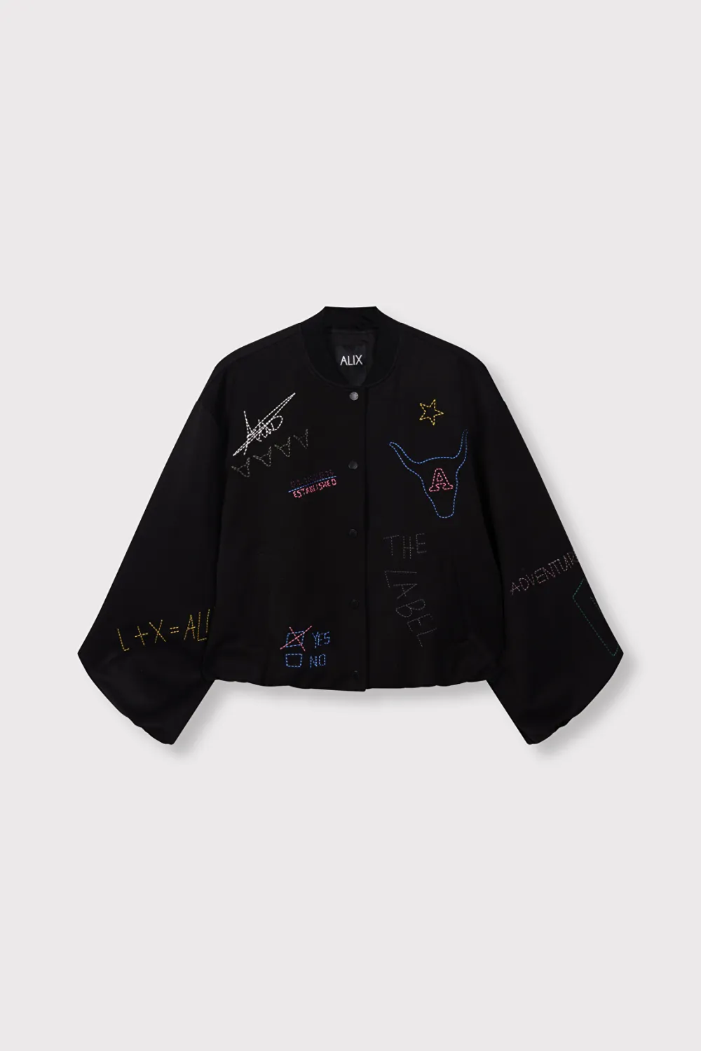 Alix the Label ARTWORK BOMBER 2609417866 black
