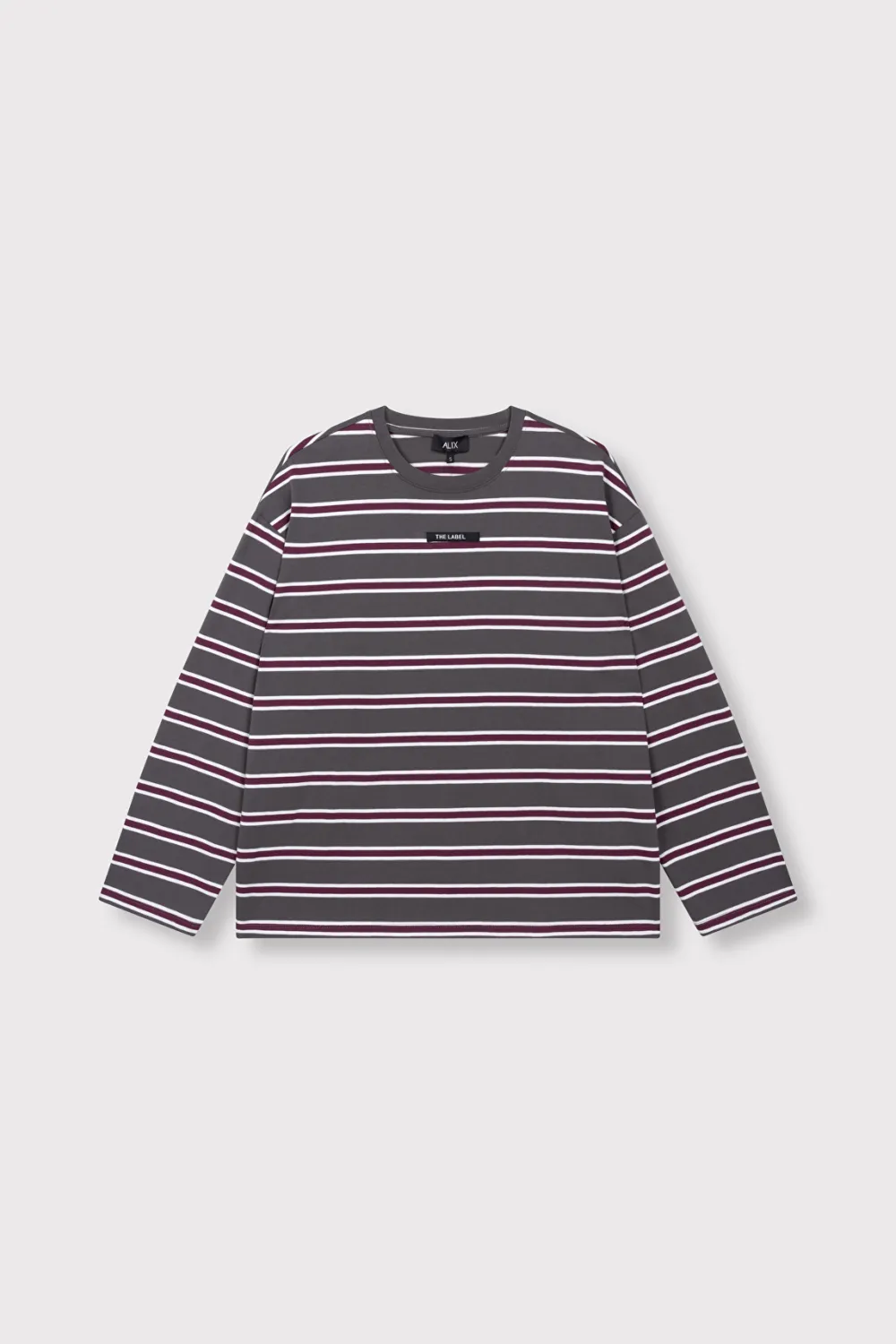 Alix the Label STRIPE LONGSLEEVE T-SHIRT 2608853949 antracite Alix the Label STRIPE LONGSLEEVE T-SHIRT 2608853949 antracite
