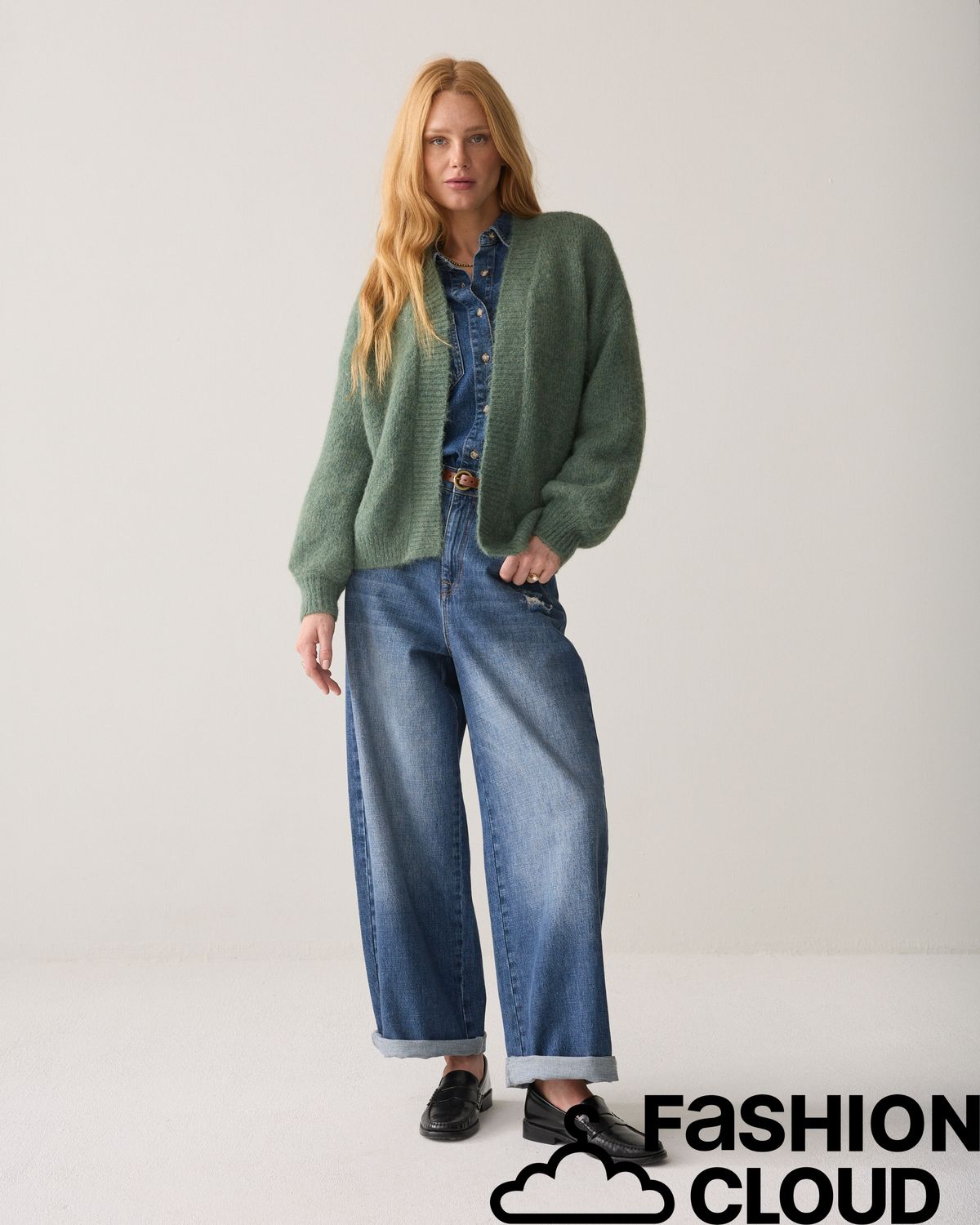 Summum Woman Puff sleeve cardigan Cozy melange kn 7s5844-7997 608 Summum Woman Puff sleeve cardigan Cozy melange kn 7s5844-7997 608