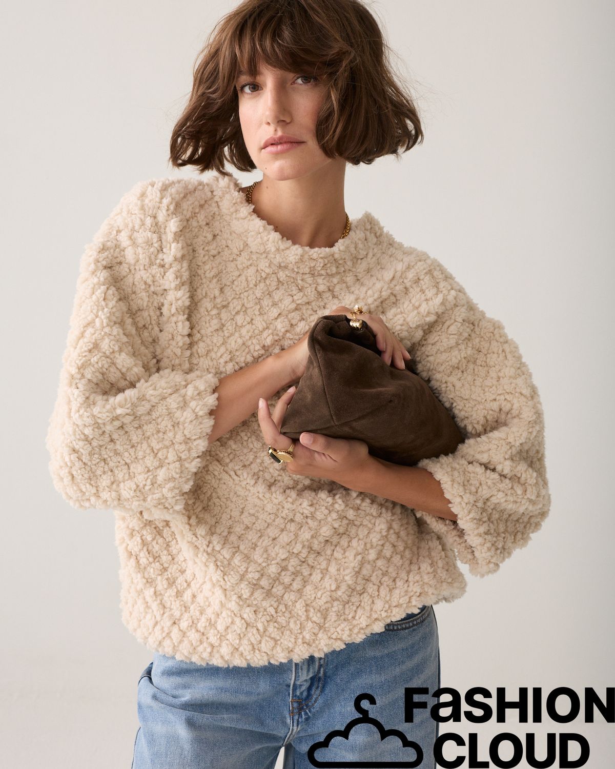 Summum Woman Fluffy Oversized sweatshirt 3s5349-30815 708