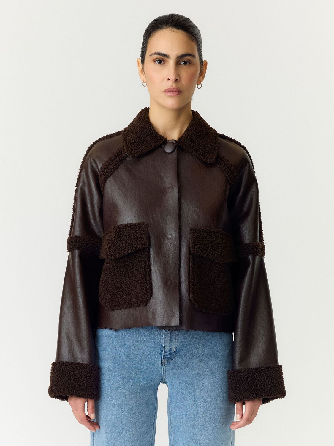99999 - Algemene gro YASFILIA LS JACKET 26041031 Coffee Bean