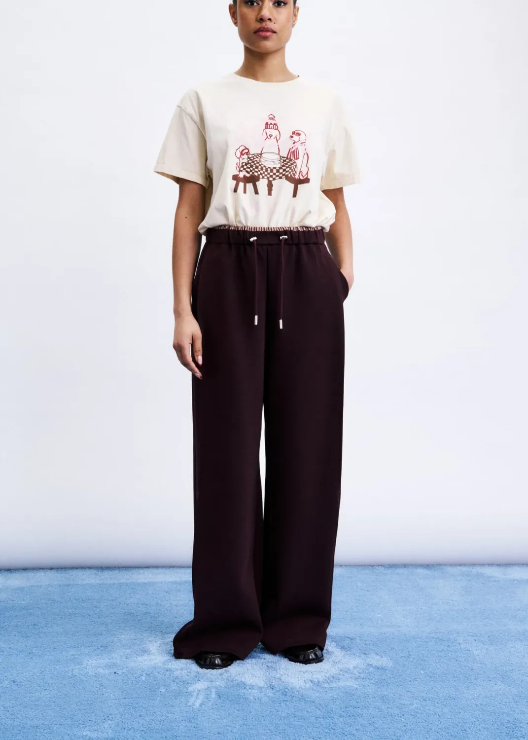 FRNCH PANTALON CHC26682 BORDEAUX