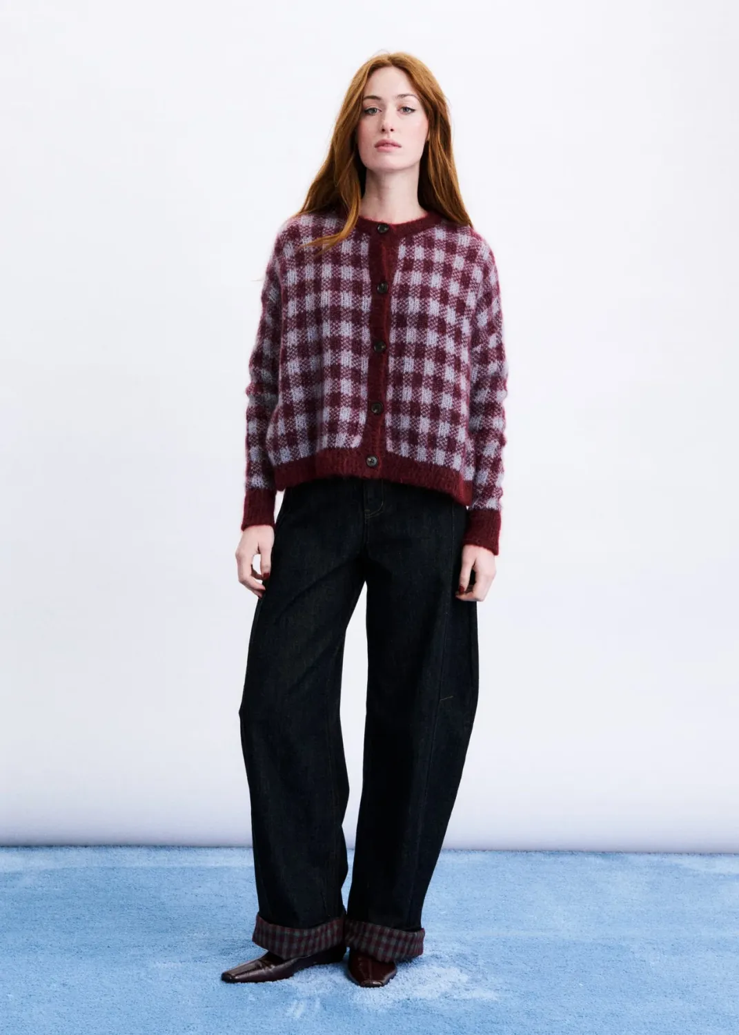 FRNCH CARDIGAN CHM26756 BORDEAUX