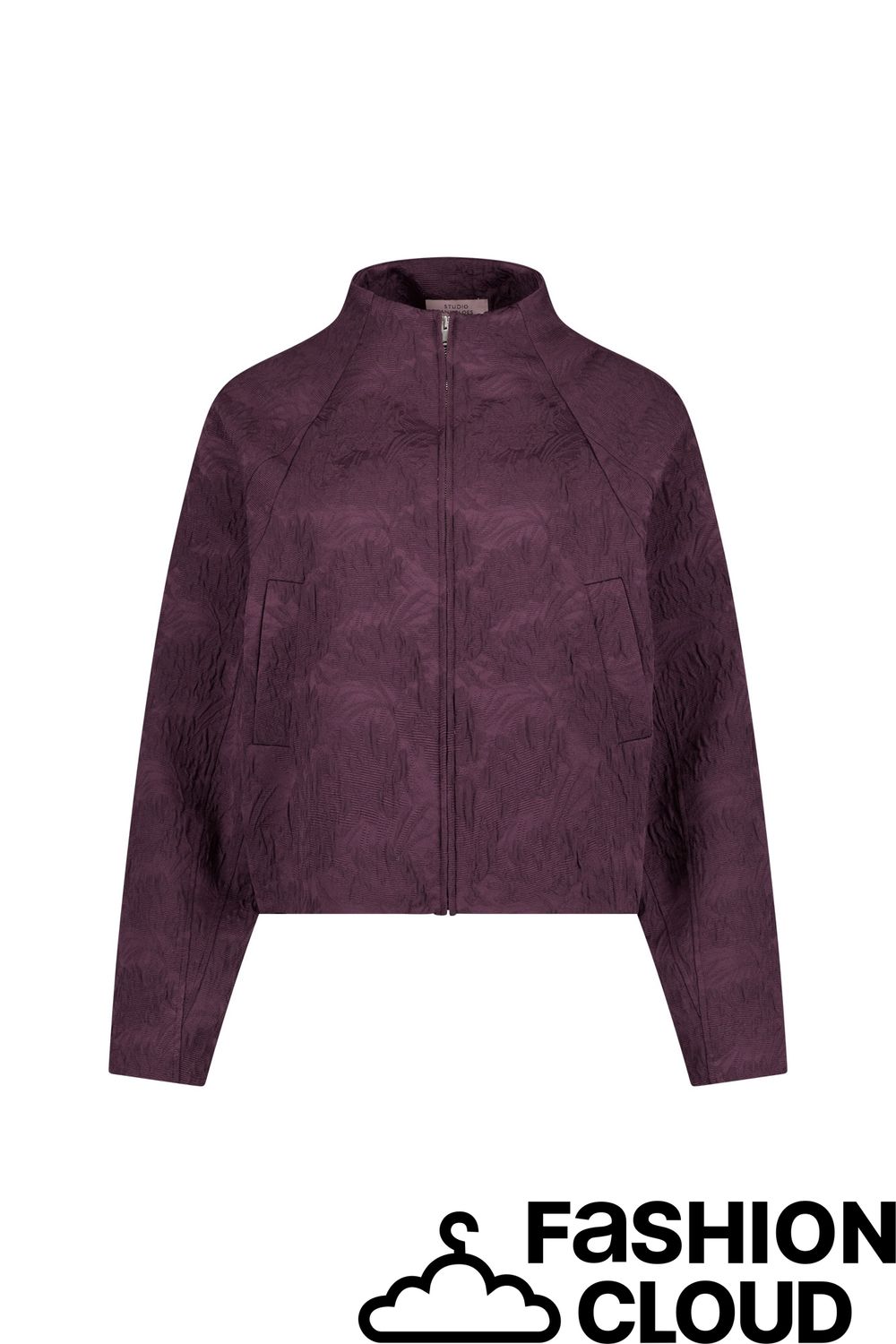 Studio Anneloes Mels bomber jacket 14254 aubergine