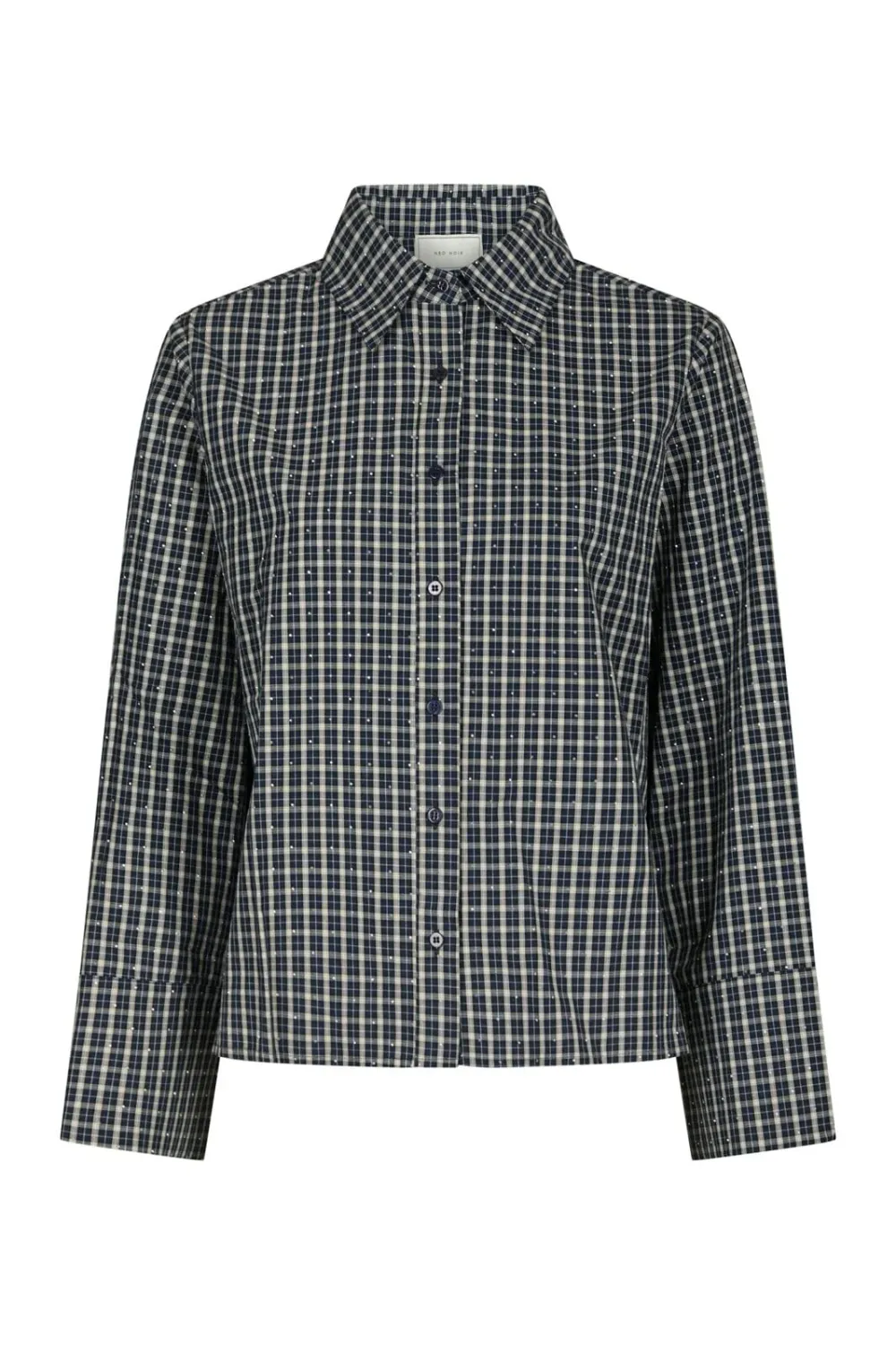 Neo Noir Drew Check Bedaz Shirt 170198 DARK BLUE