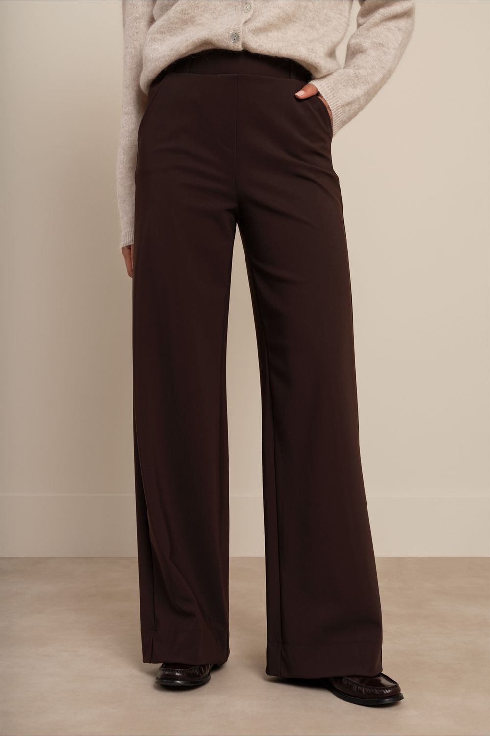 Studio Anneloes Lexie winter bonded broek – espresso