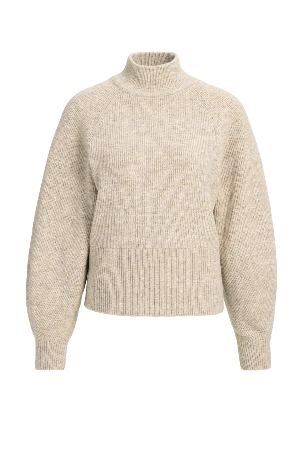 YaYa Wikkelvest met lange mouwen 01-000655-610 DARK BEIGE MELANGE