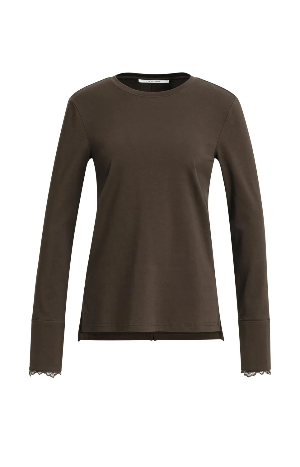 YaYa Top met lange mouwen en 01-709438-610 DELICIOSO BROWN