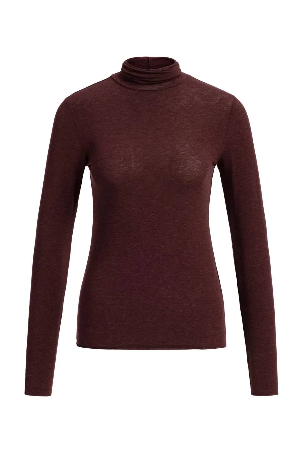 YaYa coltop met lange mouwen 01-709440-610 BITTER CHOCOLATE RED