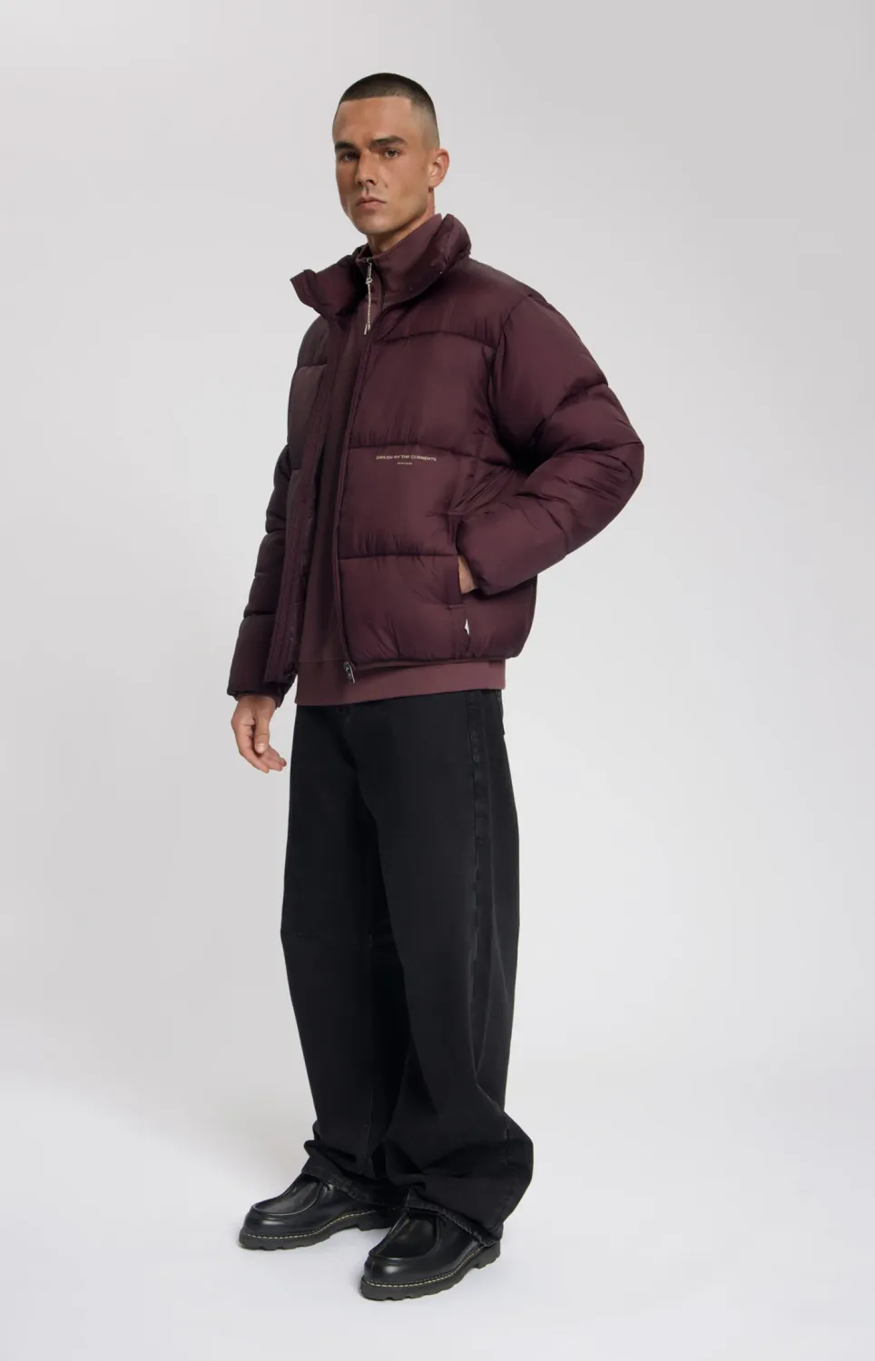 Law Of The Sea HAZE SHORT PUFFER JACKET LAW-10509 Huckleberry