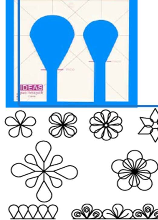 Regla Ideas acolchado libre C9956