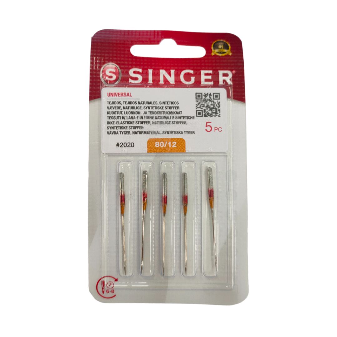 Agujas m�quina de coser SINGER ALGOD�N 2020