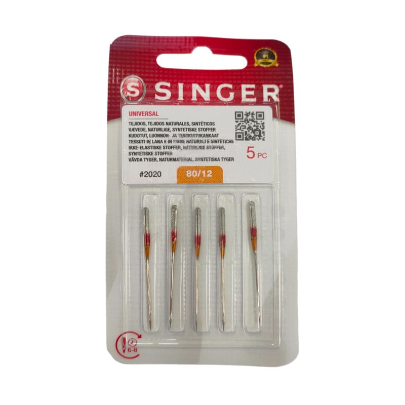 Agujas m�quina de coser SINGER ALGOD�N 2020