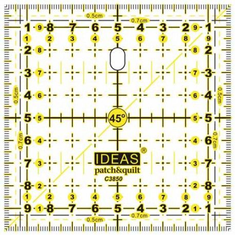 Regla IDEAS patchwork 10x10 cm