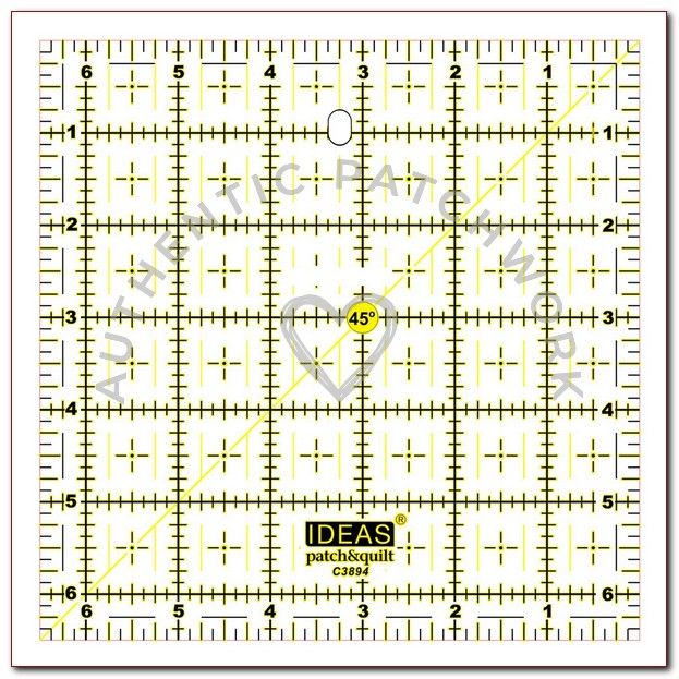 Regla Ideas pulgadas 6 1/2 x6 1/2"