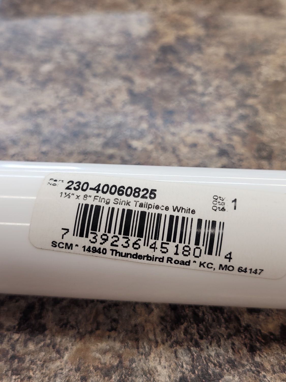 Tubular Flanged Tail Piece 1-1/2" x 8"