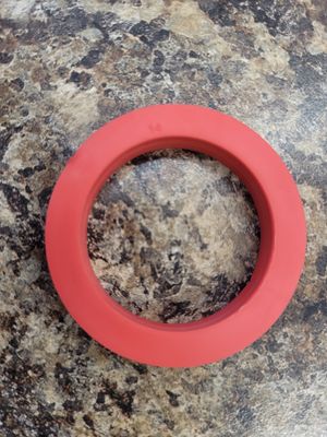 Tubular Drip Free Washer 1-1/2" x 1-1/4",  Red TPV
