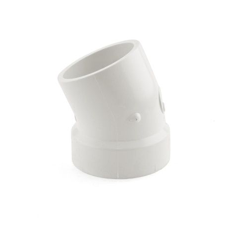 PVC DWV 22-1/2 Elbow 4" Street