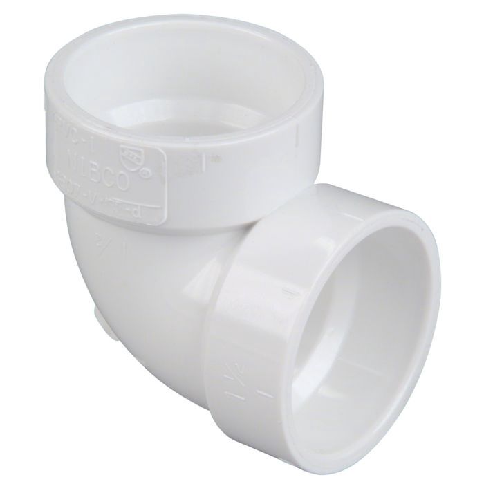 PVC DWV Vent 90 Elbow 1-1/2"