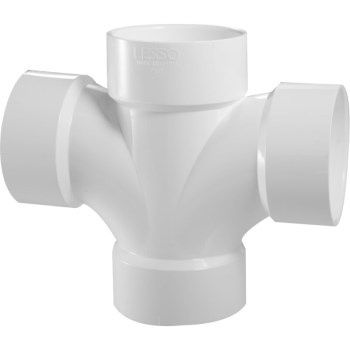 PVC DWV Double Sanitary Tee 2"