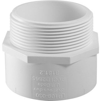 PVC DWV Male Adapter 1-1/2"