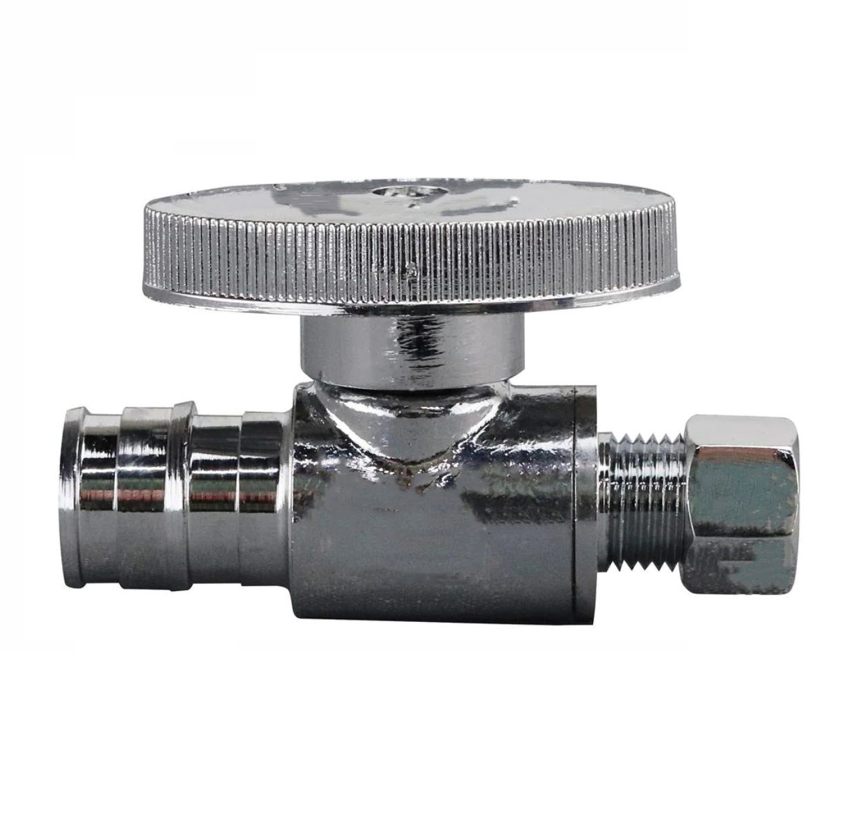 1/4 TURN STOP VALVE 1/2" PEX-A x 3/8" COMP STRAIGHT