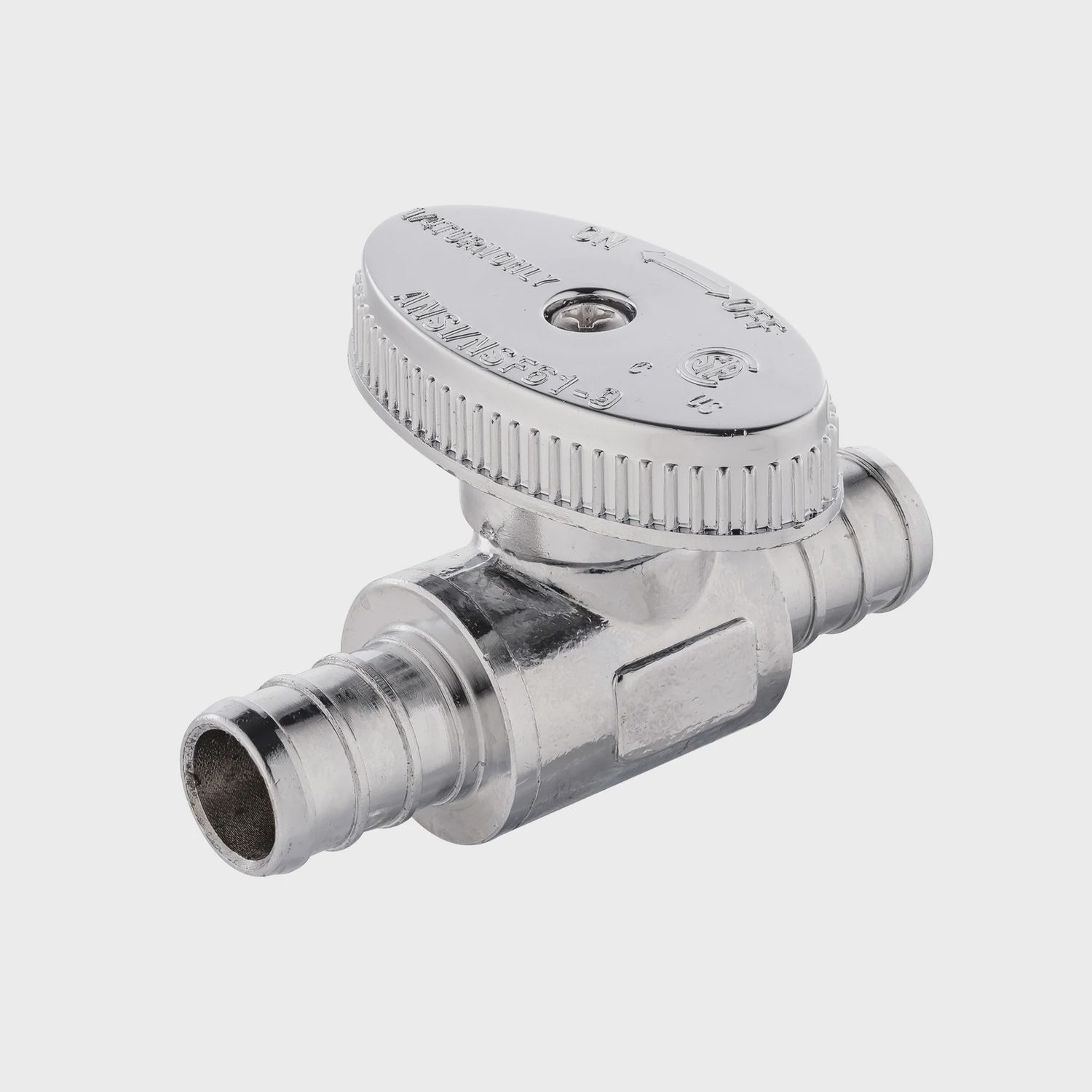 1/4 Turn Stop Valve 1/2" pex  1/2" pex Straight