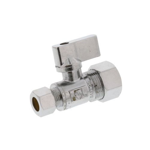 1/4 Turn Stop Valve 3/8" x 1/2" Straight