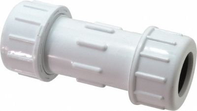 PVC COMPRESSION COUPLING 1/2"