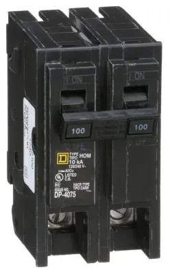 SQUARE D HOMELINE BREAKER HOM2100 2-Pole 100A