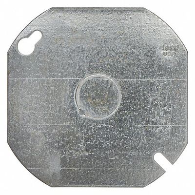 4" OCTAGON BLANK W/ 1/2" KNOCK OUT