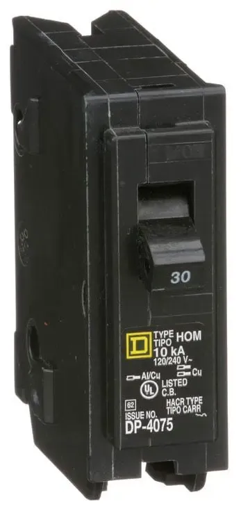 SQUARE D HOMELINE BREAKER HOM130 1-Pole 30A