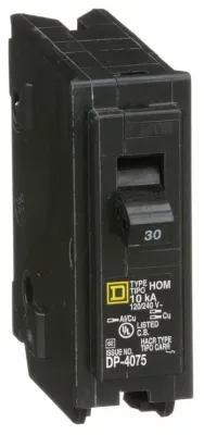 SQUARE D HOMELINE BREAKER HOM130 1-Pole 30A