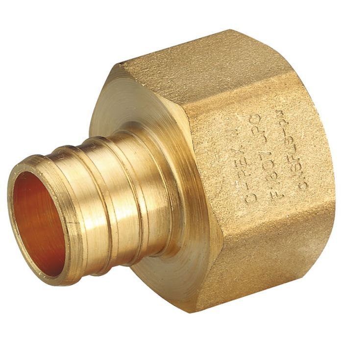 PEX-B Brass Female Adapter 3/4" x 1/2"