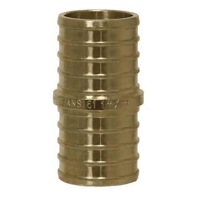 PEX-B Brass Crimp Coupling 1"