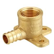 PEX-B Brass Crimp 90 Elbow 1/2" Drop Ear