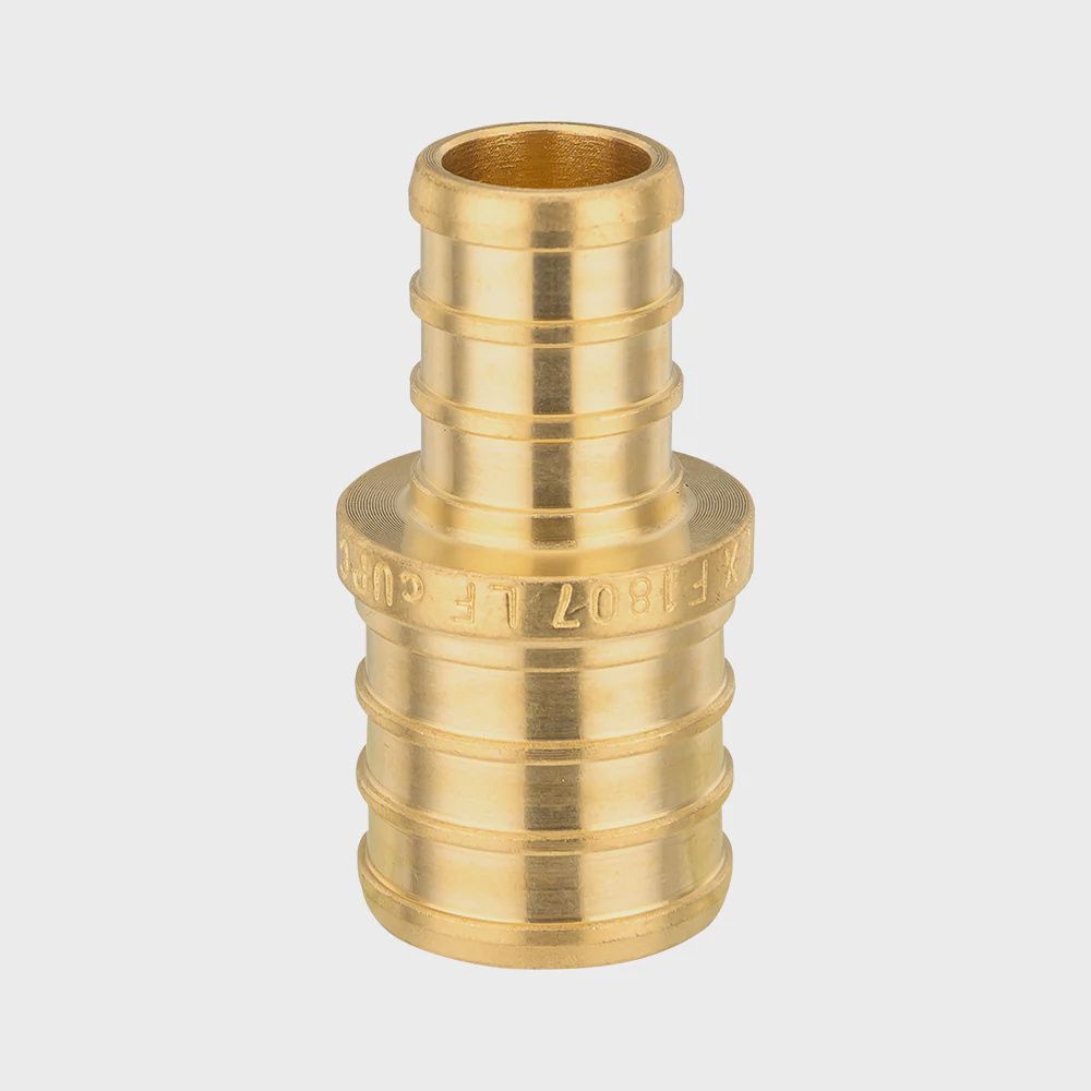 PEX-B Brass Crimp Coupling 1" x 3/4"