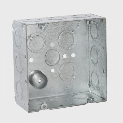 2-GANG METAL BOX 4-11/16"x2-1/8" Deep