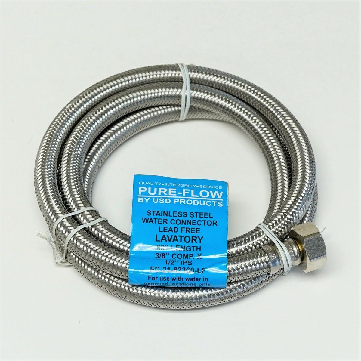 Stainless Steel Lav Supply Line 12"