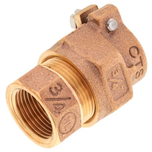 Pack Joint T-4305NL No Lead Bronze CTS Pack Joint x FNPT Coupling 3/4" (313-274NL)