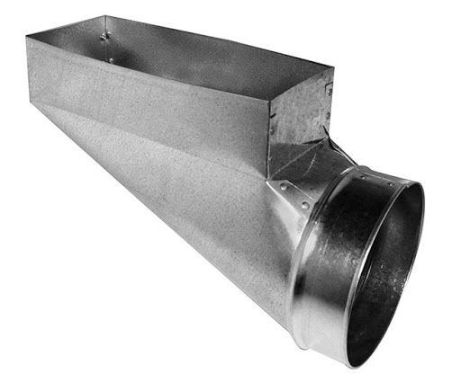 Duct End  Boot 4"x12"x6" Left Hand