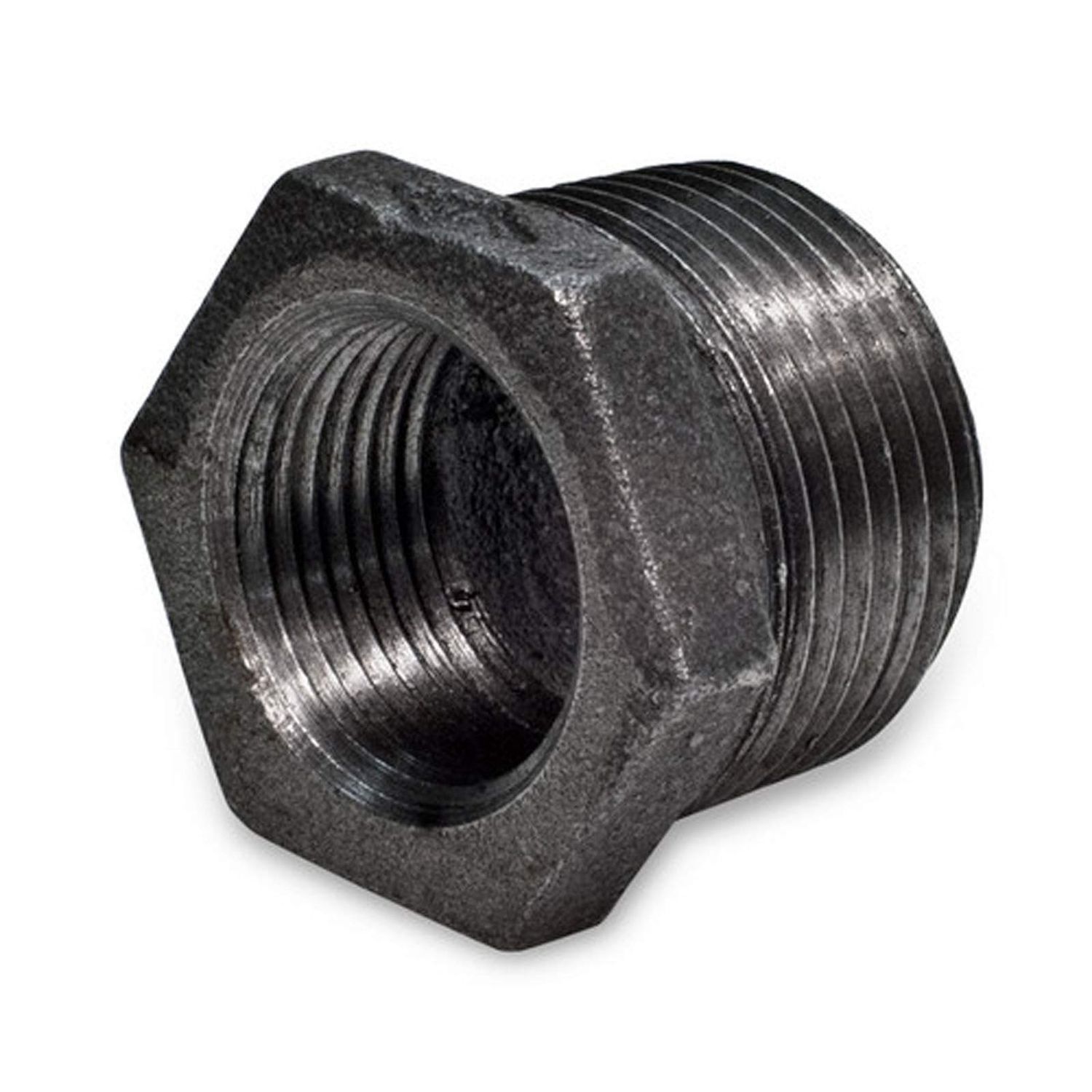Black Iron Hex Bushing 2-1/2"x2"