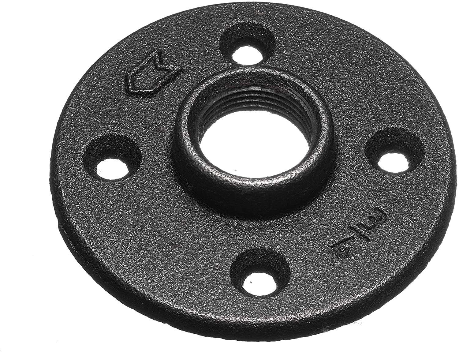 Black Iron Floor Flange 2"
