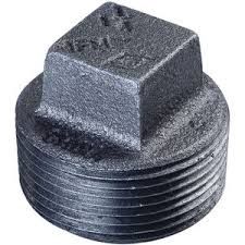 Black Iron Plug 3/8"