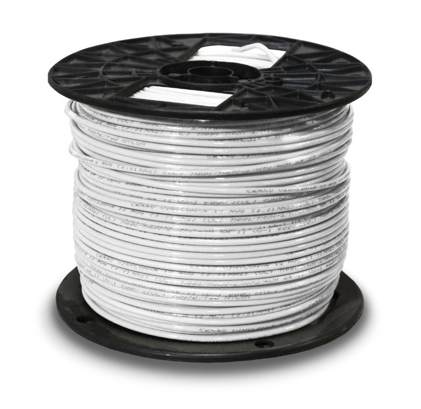 #12 THHN Stranded Wire 500' - White