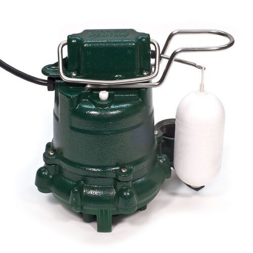 ZOELLER M53 Mighty-Mate Automatic Cast Iron Effluent Pump - 115 V, 0.3 HP