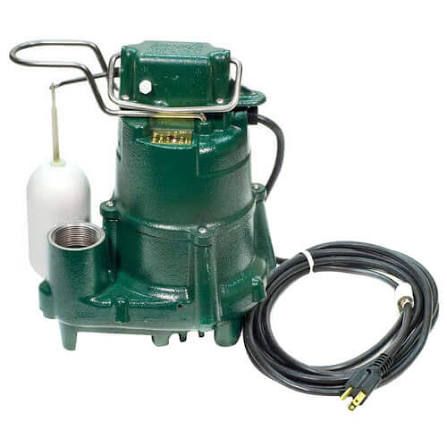 ZOELLER M98 Flow-Mate Automatic Cast Iron Effluent Sump Pump - 115 V, 1/2 HP