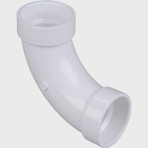 PVC DWV 90 Elbow 3" Long Sweep