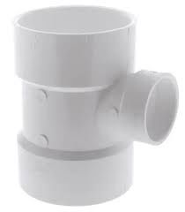 PVC DWV Sanitary Tee 6" x 4"